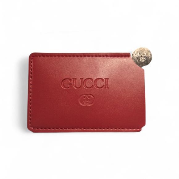 3.5' X 2.5 FASHIONABLE card Holder with mirror - Picture 2 of 6